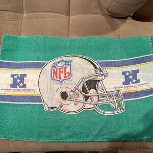 Vintage 90s 1993 Distressed NFL AFC NFC pillow Case USA MADE Nostalgia authetic!
